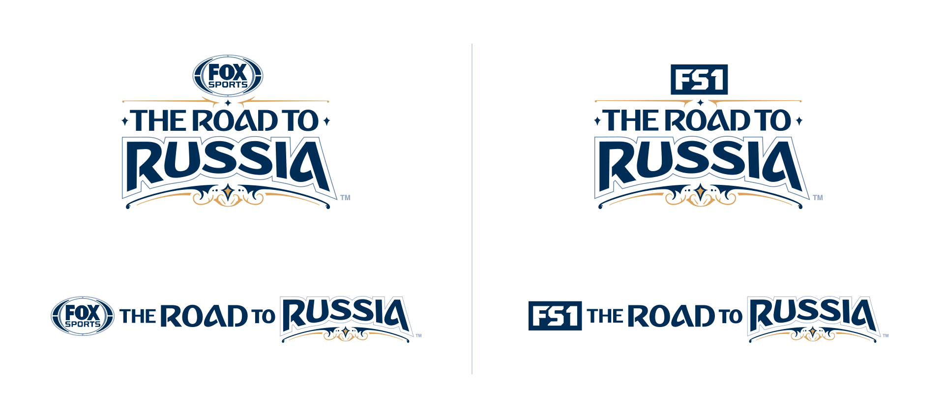 Fox Sports Road To Russia Logo Design Drive Studio